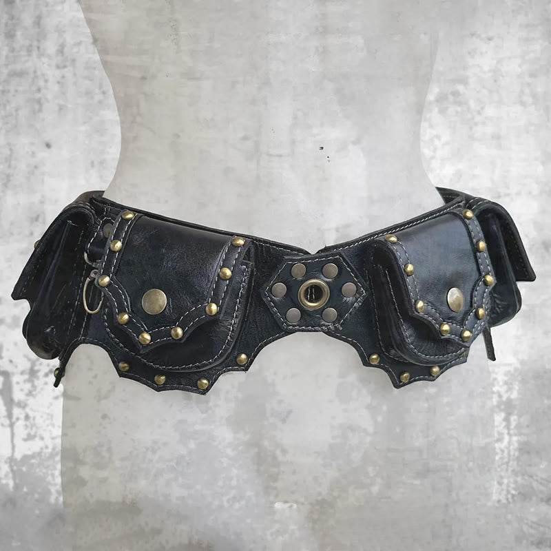 Retro Multi-Pocket Portable Wallet Viking Belt Bag