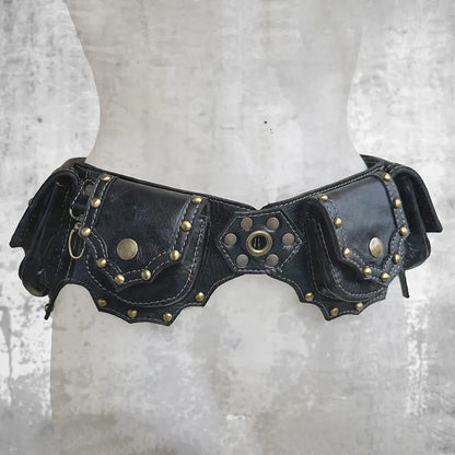 Retro Multi-Pocket Portable Wallet Viking Belt Bag