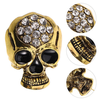 Halloween Rhinestone Exquisite Skull Brooch Accessory